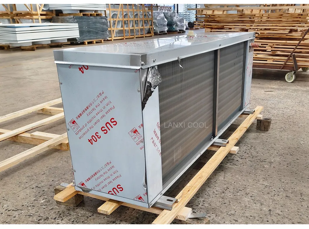 Refrigeration Unit Customizable Refrigerating Capacity 16kw Stainless Steel Evaporator Air Cooler Cooling Area 80 Square Meters