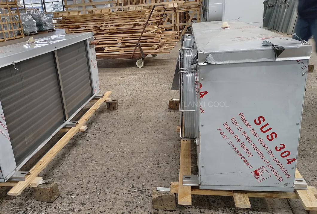 Refrigeration Unit Customizable Refrigerating Capacity 16kw Stainless Steel Evaporator Air Cooler Cooling Area 80 Square Meters