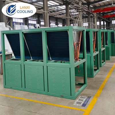 Meat cold room refrigeration unit Box V/W Type Air Cooled Condenser with fans refrigeration air cooled condenser