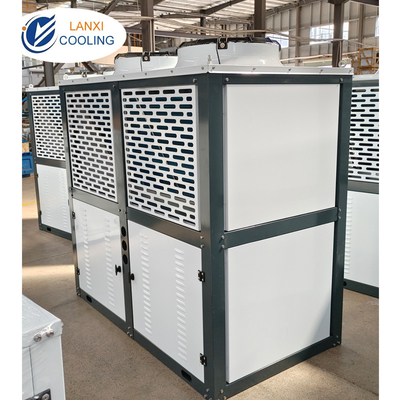 Meat cold room refrigeration unit Box V/W Type Air Cooled Condenser with fans refrigeration air cooled condenser