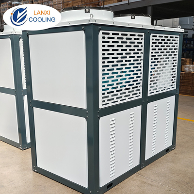 Meat cold room refrigeration unit Box V/W Type Air Cooled Condenser with fans refrigeration air cooled condenser