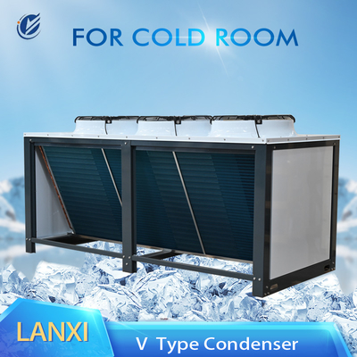 V-type Condenser Commercial Refrigeration Condenser High-efficiency Heat Exchange System