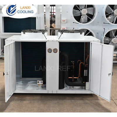 6PH ~ 30PH Air Cooled U Box-type Condenser Unit with Emerson Scroll Compressor Unit for Refrigeration System