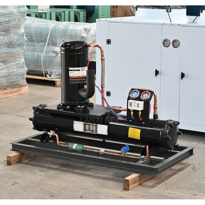 Emerson Copeland Scroll Compressor Unit High-Performance 12 HP Low Temperature  Water-Cooled Condensing Unit