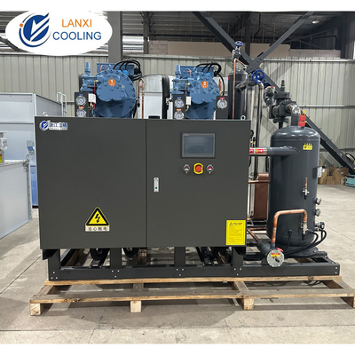 Fusheng Double Parallel Screw Compressors Condensing units Refrigeration System for Low Temperature Room