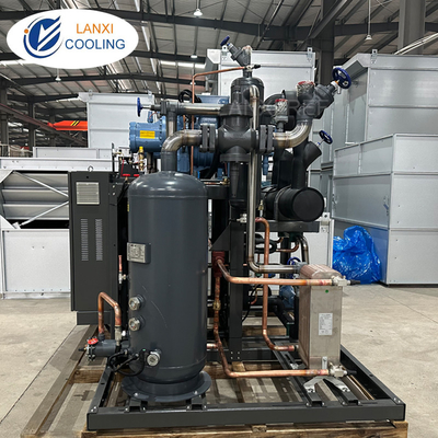 Fusheng Double Parallel Screw Compressors Condensing units Refrigeration System for Low Temperature Room