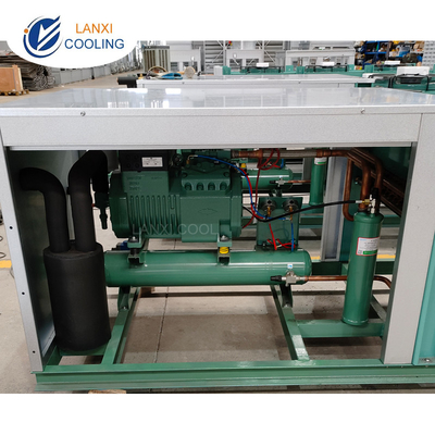 H Type Air Cooled Condensing Unit Bitzer Compressor Freezer   Refrigeration Unit Energy-Saving Cold Room