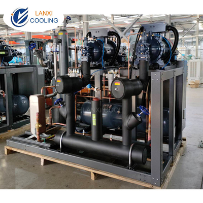 Cold Room Multi Compressor Racks Unit  Screw Parallel Refrigeration System For Low Temperature Room