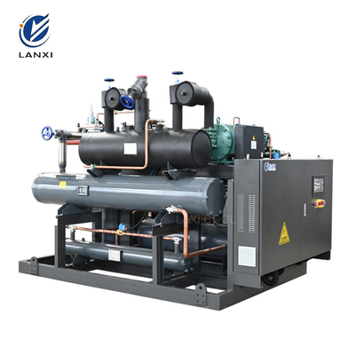 Lanxi  Large Capacity Water Cooled Screw Compressor Condensing Unit For Cold Storage Room Chiller Freezer
