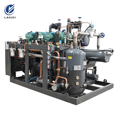 Lanxi  Large Capacity Water Cooled Screw Compressor Condensing Unit For Cold Storage Room Chiller Freezer