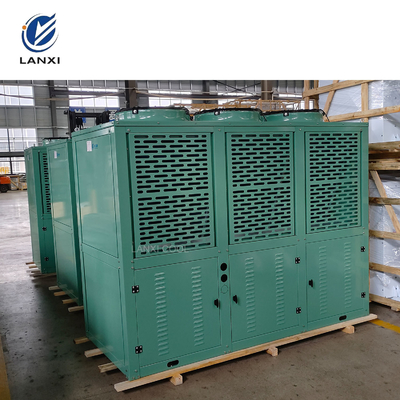 Air Cooled Condenser in Box for Cooling Unit Parts with V Type Heat Exchange Coil