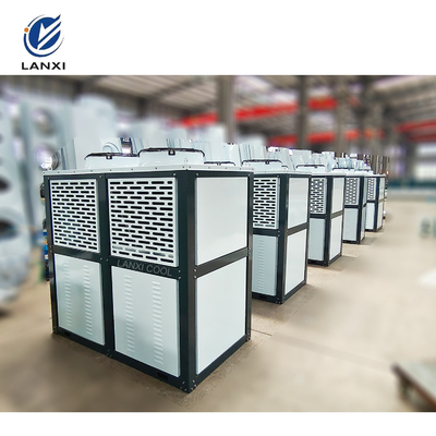 V Box Type Air Cooled Condenser for Cooling Unit Parts with V Type Heat Exchange Coil Refrigeration Unit