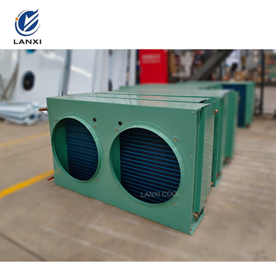 H Type Air Condenser FNH-49 Factory 3HP 5HP 6HP 10HP Air Cooled Condenser Side Blowing Condenser Coil with Fans