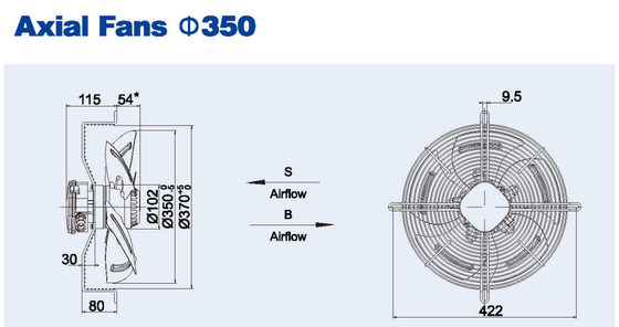 Condenser Fan Excellent Quality Low Price External Rotor Axial Fan Blowing /Suction Fan motor for refrigerator