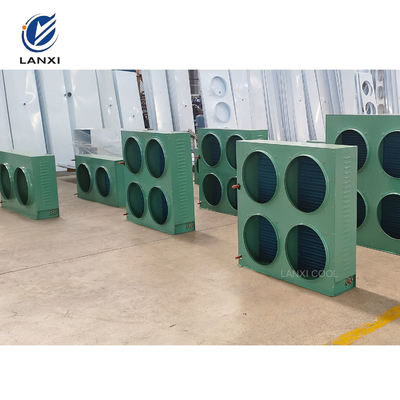 Side Blowing Condenser Coil  H Type Condenser Air Cooled Condenser For Condensing Unit Ice Machine