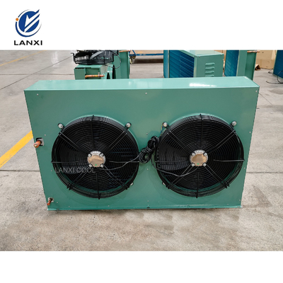 Side Blowing Condenser Coil  H Type Condenser Air Cooled Condenser For Condensing Unit Ice Machine
