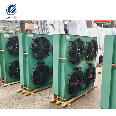Side Blowing Condenser Coil  H Type Condenser Air Cooled Condenser For Condensing Unit Ice Machine