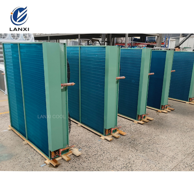 Side Blowing Condenser Coil  H Type Condenser Air Cooled Condenser For Condensing Unit Ice Machine
