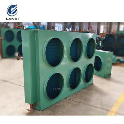 Side Blowing Condenser Coil  H Type Condenser Air Cooled Condenser For Condensing Unit Ice Machine
