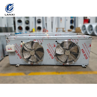 8HP Stainless Steel Shell Air Cooler Evaporator Energy-Saving Ceiling-Mounted for Cold Room Storage and Air Conditioning