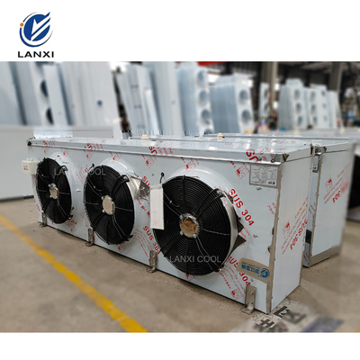 8HP Stainless Steel Shell Air Cooler Evaporator Energy-Saving Ceiling-Mounted for Cold Room Storage and Air Conditioning