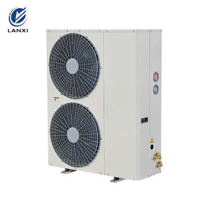 Box Type L Shaped Air Cooled Scroll Refrigeration Compressor Condensing Unit for Cold Storage Room Walk-in Freezer