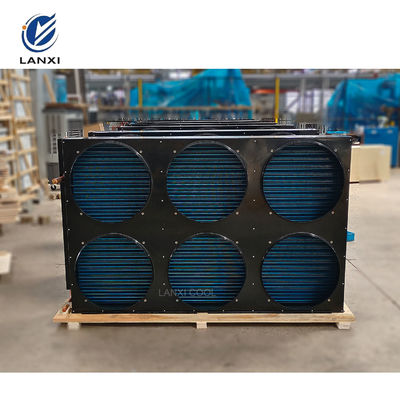 Competitive Price Energy Saving Industrial H Type Air-Cooled Condenser Cooler Industrial Refrigeration Equipment Condenser for Condensing Units