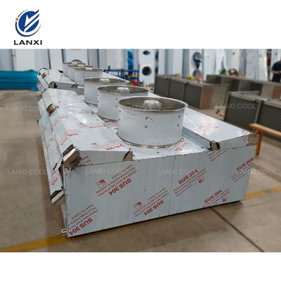 Powerful Manufacturer Stainless Steel Ceiling Mounted Cold Storage Evaporator with Duct Fan Motor High Air Volume Refrigeration Part