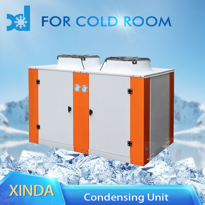 Two Fans Outer Rotor Box Type 8HP10HP12HP15HP18HP Refrigeration System Condensing Unit R404 R22 R507 Medium-High Temperature Condensing Unit