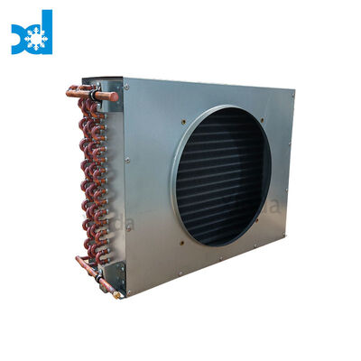 Heat Exchanger H Type Air Cooled Freezer Condensing Unit Copper Pipe 6 Fan Refrigeration Condenser