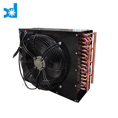 High Efficiency Complete Air Cooled Condenser Coil Finned type Condenser Condensing Unit for Commercial Ice Cream Refrigeration Applications with Fan Motors