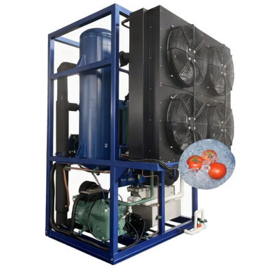 Air Cooled Condenser Heat Exchanger Used In Bakery Ice Cooling Solution Stainless Steel Commercial Ice Generator Flake Ice System