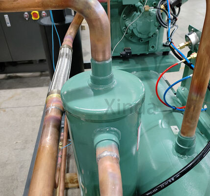 Cold Room Semi-hermetic Piston Compressor Condensing Unit For Food Workshop School,Supermarket