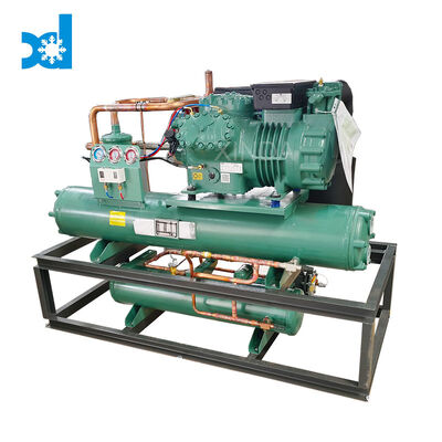 Middle Temperature Black Color Semi-hermetic Piston Compressor Air Cooled Condenser Condensing Unit For Cold Room
