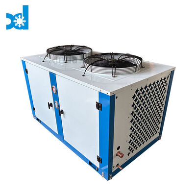 10HP U Box Type Low Noise Air-Cooled Condensing Unit Top Discharge Piston Compressor Condensing Unit For Cold Room