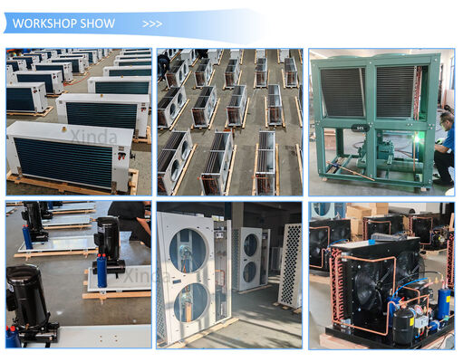 6-10-15-20HP Air Cooled U Box-type Condensing Unit Condenser Unit with E-merson Scroll or Piston Compressor Unit for Refrigeration System