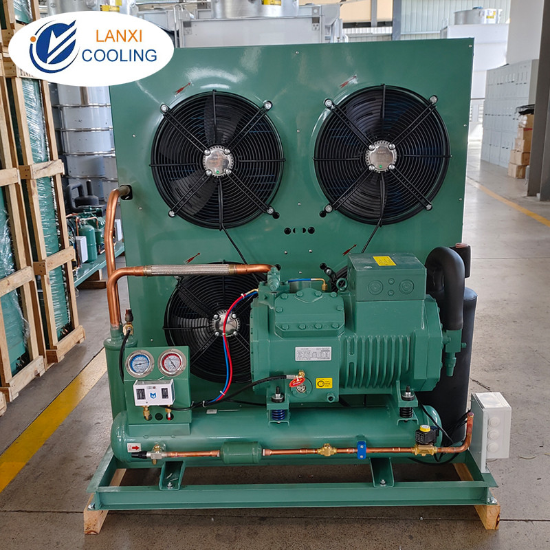 Air Cooled Piston Semi-Hermetic Reciprocating Refrigeration Compressor Condensing Unit for Cold Storage Room