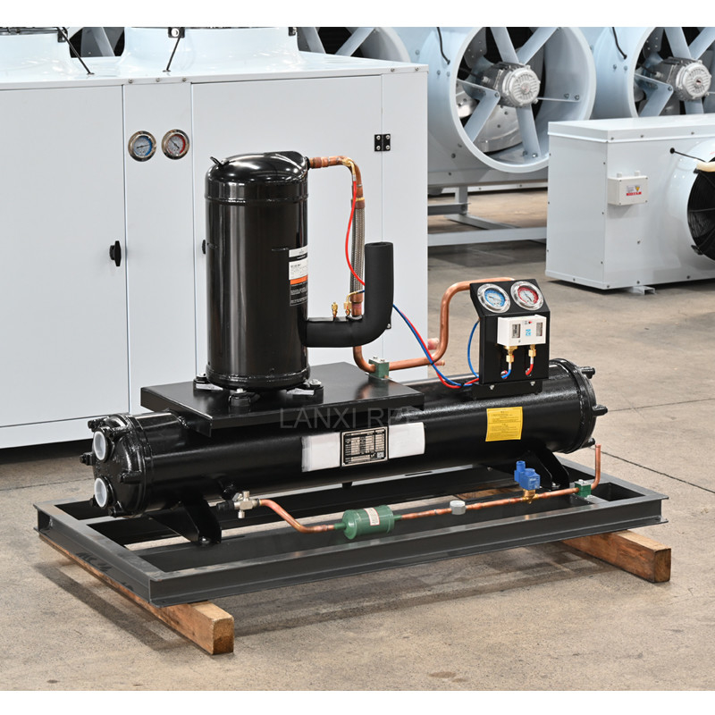 Emerson Copeland Scroll Compressor Unit High-Performance 12 HP Low Temperature  Water-Cooled Condensing Unit