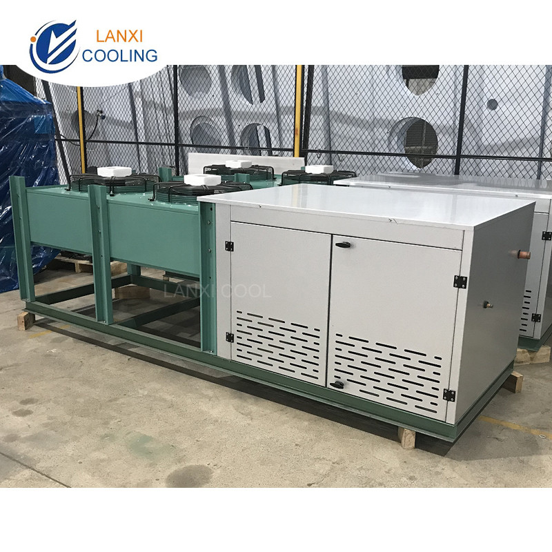 H Type Air Cooled Condensing Unit Bitzer Compressor Freezer   Refrigeration Unit Energy-Saving Cold Room