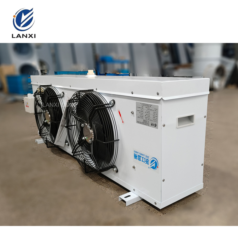 Two Fans Evaporator 6.0mm Fin Space Air Cooler for Cold Room Industrial Evaporator with Hot Gas Defrosting