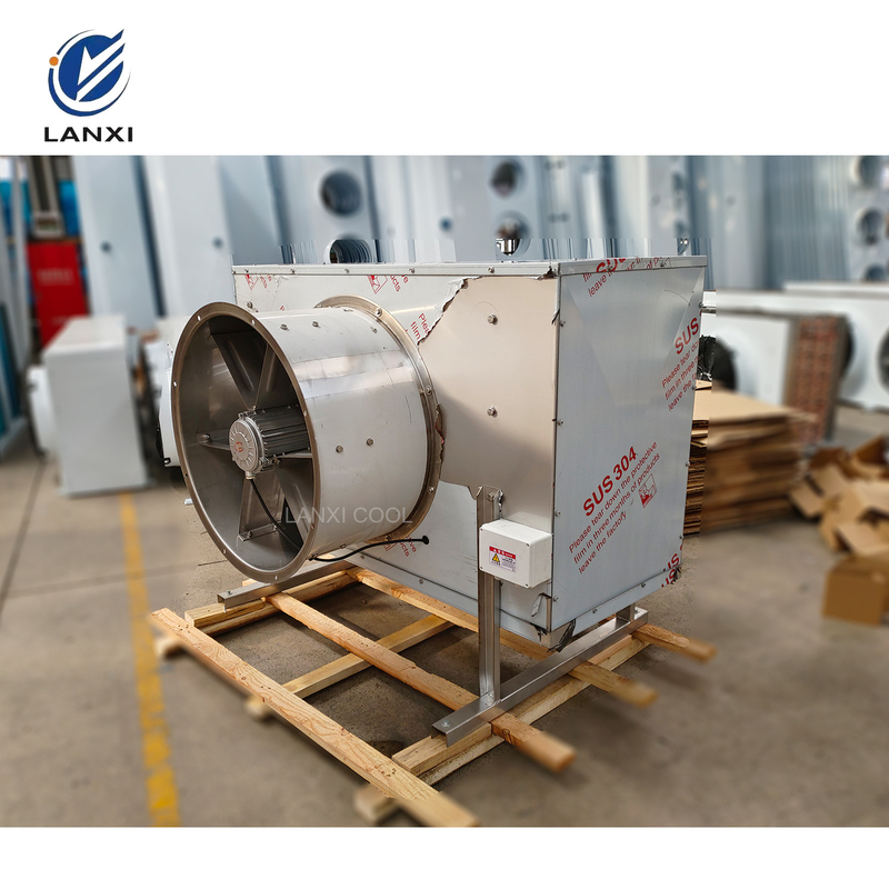 Stainless Steel Shell Side Blow Evaporator Unit Cooler for Cold Room for Fruit and Vegetables and Seafood