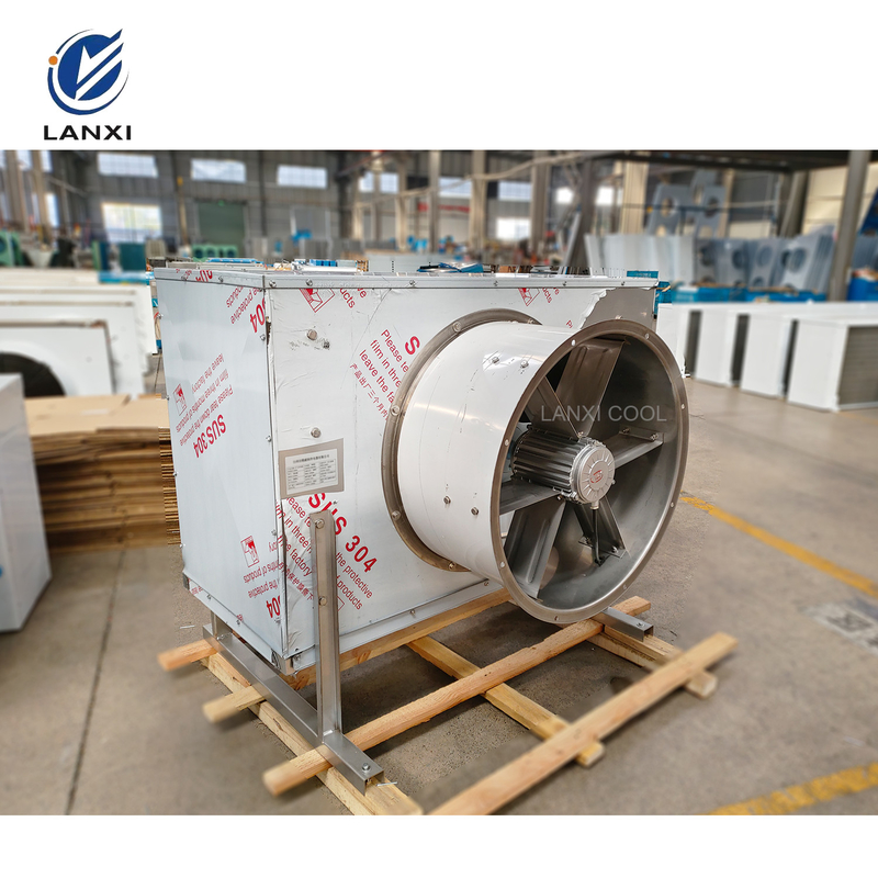 304 Stainless Steel Cold Room Durable Single Fan Air Cooler Anti-Corruption Room Evaporator Wall-Mounted Freezing Blower Evaporative Cooler