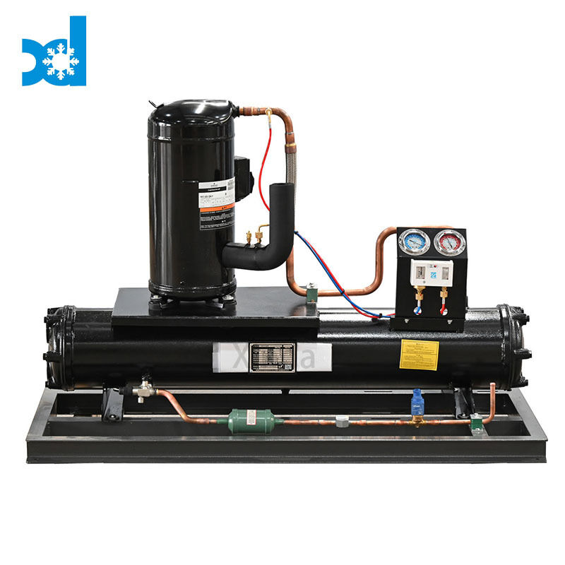 Water/Air Cooled Scroll Piston Compressor Condensing Unit For Cold Storage Room Chiller Freezer