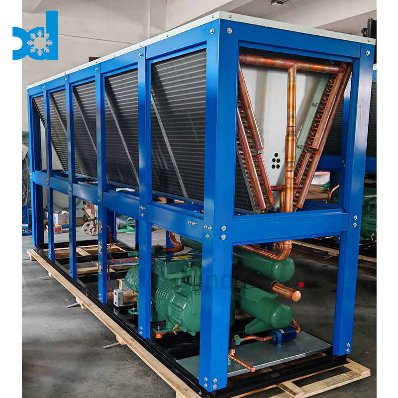 Up Flow Box Type Air Cooled Condenser for Cold Storage Equipment Condensing Unit Refrigeration System Unit