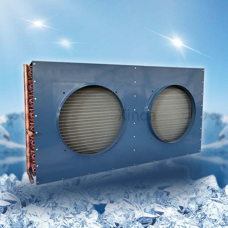 H Type Air Condenser FNH-49 Factory 3HP 5HP 6HP 10HP Air Cooled Condenser Side Blowing Condenser Coil with Fans