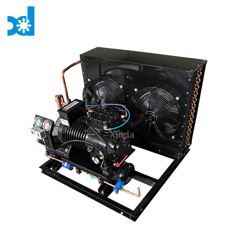 Cold Room Semi-hermetic Piston Compressor Condensing Unit For Food Workshop School,Supermarket
